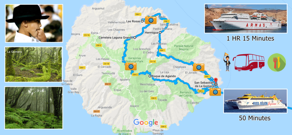 Gomera Excursion Map